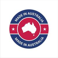 fabriqué dans Australie prime vecteur logo fabriqué dans Australie logo icône et badges