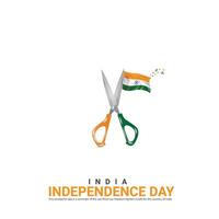 indépendance journée de Inde. indépendance journée Créatif conception pour social médias Publier vecteur