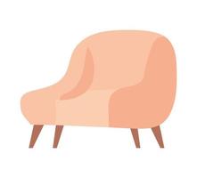 conception de fauteuil beige vecteur