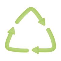 icône de symbole de recyclage vecteur