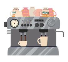 machine à café vecteur