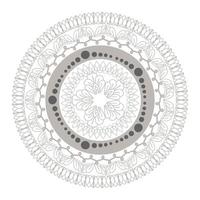 conception de vecteur d'icône d'argent mandala