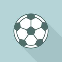 icône de ballon de football de football. vecteur