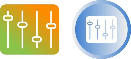 icône de vecteur d'égaliseur