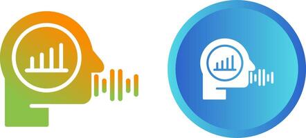 voix analytique vecteur icône