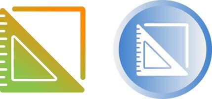 icône de vecteur de règle triangulaire