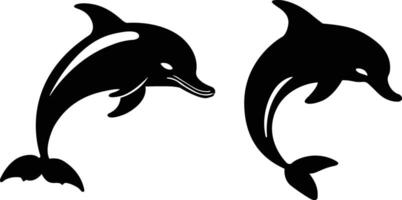 dauphin silhouette vecteur