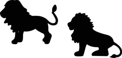 Lion silhouette vecteur