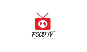 culinaire canaliser, nourriture la télé logo vecteur