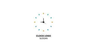 une intemporel symbole de savoir-faire, notre l'horloge logo est une visuel représentation de notre marques dévouement à qualité. vecteur