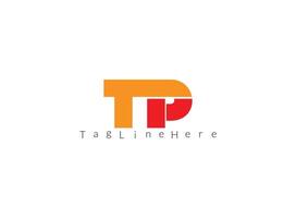 tp logo design template élément de marque graphique vectoriel. vecteur