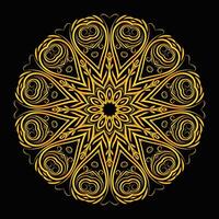 gratuit vecteur luxe d'or mandala conception