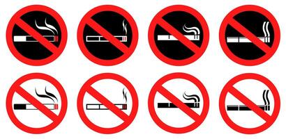banni symbole non fumeur signe vecteur illustration