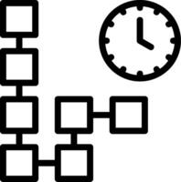 icône de ligne de chronologie vecteur