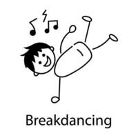 branché break dance concepts vecteur