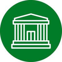 banque contour cercle icône vecteur