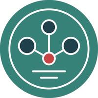 entreprise logo glyphe multi Couleur icône vecteur