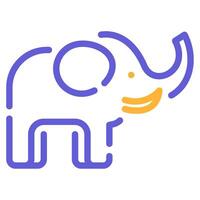 l'éléphant Icônes pour la toile, application, infographie, etc vecteur