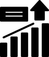 icône de glyphe de croissance vecteur