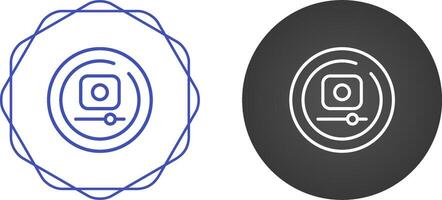 vidéo record cercle vecteur icône