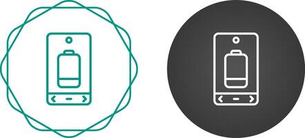 icône de vecteur de batterie faible