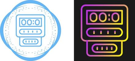 icône de vecteur de compteur électrique