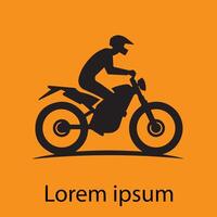 cavalier logo ou bicyclette logo pour affaires et ouvrages d'art vecteur