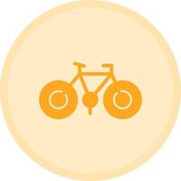 vélo multicolore cercle icône vecteur
