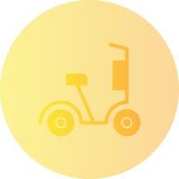 scooter pente cercle icône vecteur