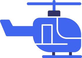 hélicoptère solide deux Couleur icône vecteur