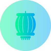 lanterne Festival pente cercle icône vecteur