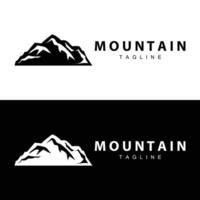 Montagne logo Facile illustration silhouette modèle vecteur conception