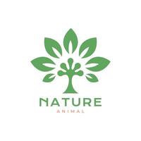 gecko patte feuilles la nature plante moderne nettoyer plat minimal nettoyer logo conception vecteur icône illustration