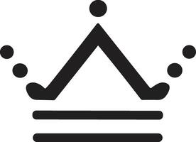 couronne logo dans moderne minimal style vecteur
