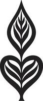 feuille et fleur logo pour yoga dans moderne minimal style vecteur