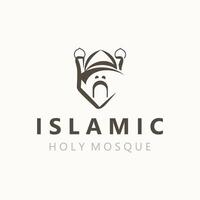 islamique mosquée logo conception, modèle islamique, islamique journée Ramadan vecteur graphique Créatif