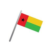Guinée Bissau drapeau icône vecteur