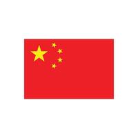 chinois drapeau icône vecteur