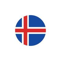 Islande drapeau icône vecteur