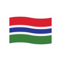 gambien drapeau icône vecteur