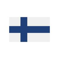 Finlande drapeau icône vecteur