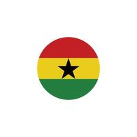 Ghana drapeau icône vecteur