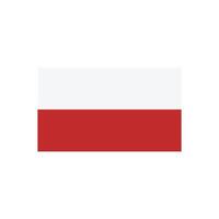 Pologne drapeau icône vecteur