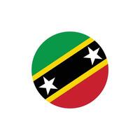 Saint kitts et nevis drapeau icône vecteur