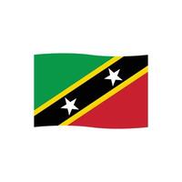 Saint kitts et nevis drapeau icône vecteur