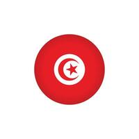 Tunisie drapeau icône vecteur