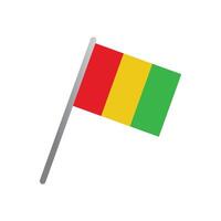 Guinée drapeau icône vecteur