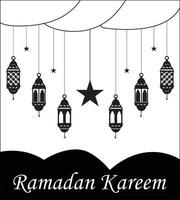 Ramadan kareem des médias sociaux Publier conception vecteur