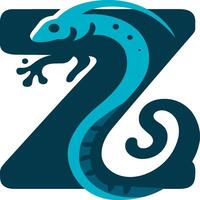 z lézard logo vecteur