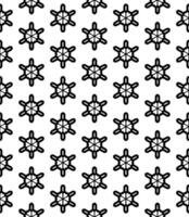 motif abstrait sans couture noir et blanc. arrière-plan et toile de fond. conception ornementale en niveaux de gris. vecteur